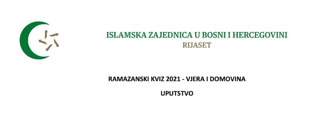 Ramazanski kviz - head - RAMAZANSKI KVIZ 2021 - VJERA I DOMOVINA UPUTSTVO